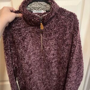 Plush Purple Quarter-Zip Pullover